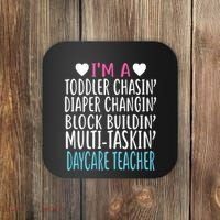 Im A Daycare Teacher Childcare Worker Gift Coaster thumb 0