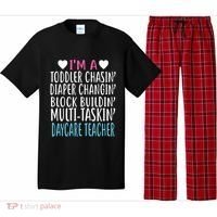 Im A Daycare Teacher Childcare Worker Gift Pajama Set thumb 0