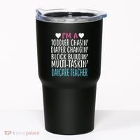 Im A Daycare Teacher Childcare Worker Gift Tumbler thumb 0