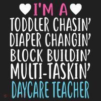 Im A Daycare Teacher Childcare Worker Gift Hat thumb 2