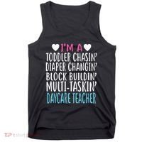 Im A Daycare Teacher Childcare Worker Gift Tank Top thumb 0