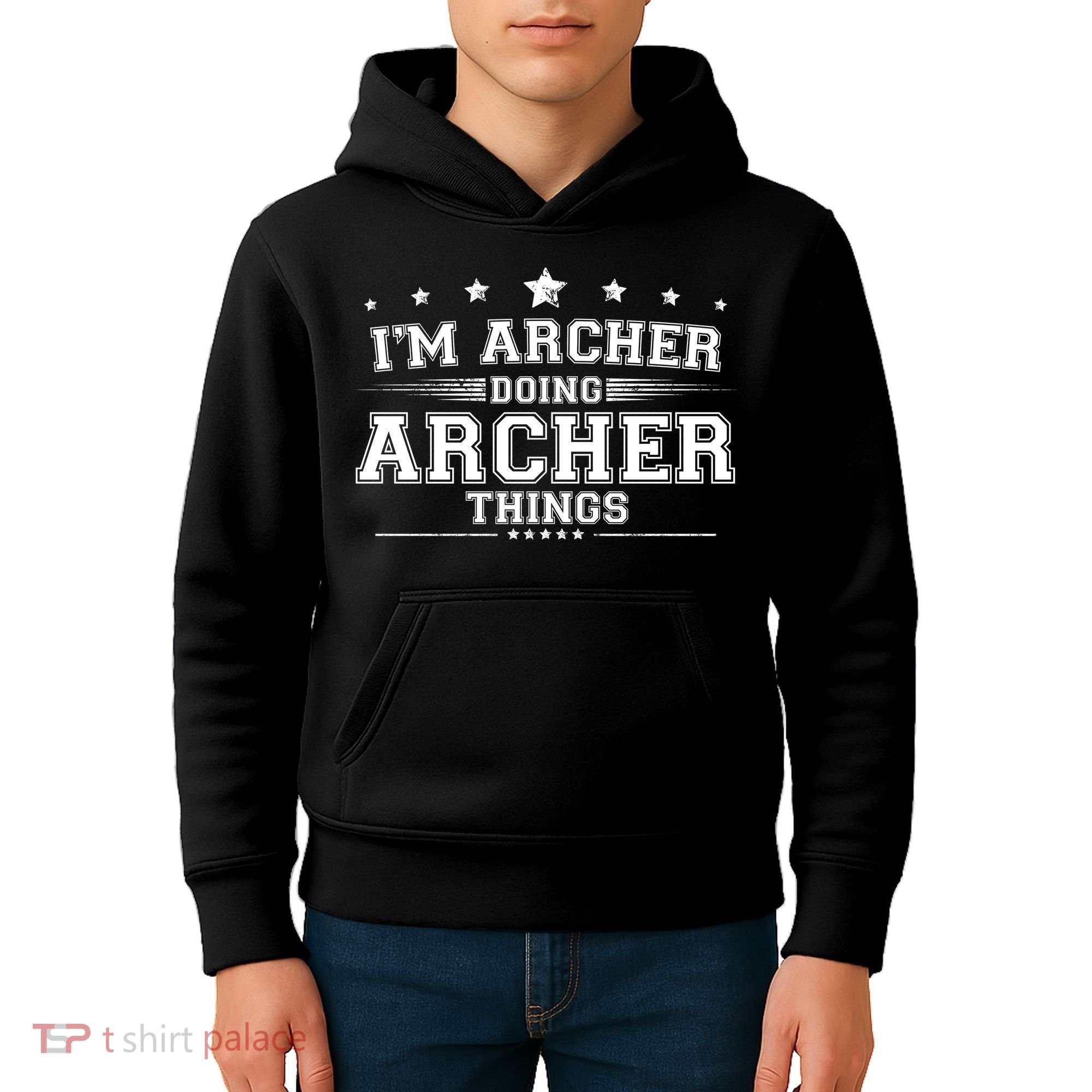 Im Archer Doing Archer Things Kids Hoodie