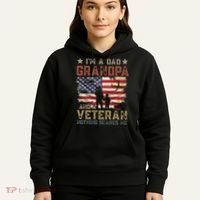 I'm A Dad Grandpa And A Veteran Nothing Scares Me Hoodie thumb 5