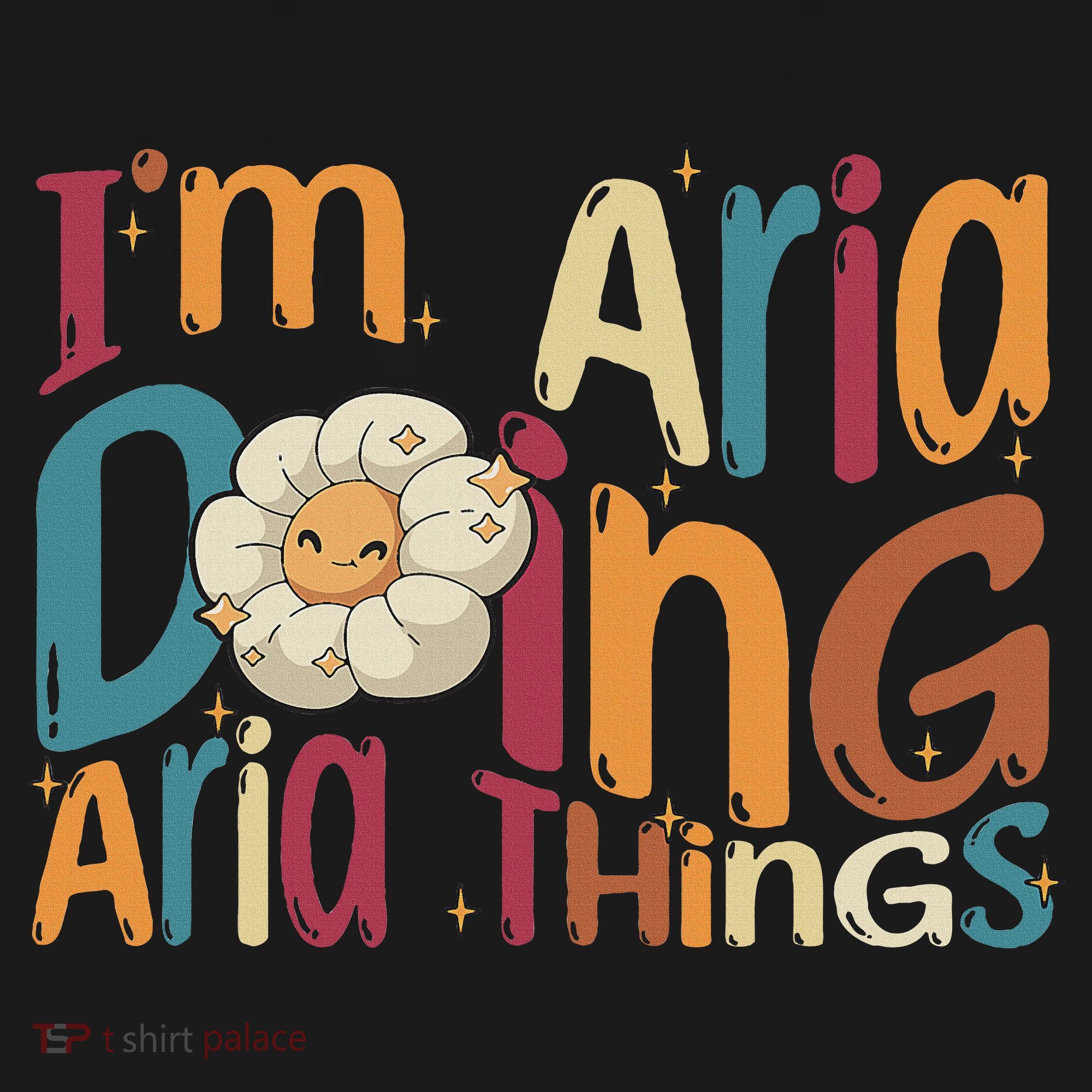 I'm Aria Doing Aria Things Funny Groovy Retro Aria Hoodie