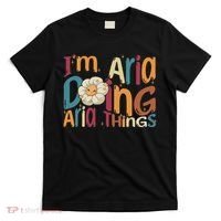 I'm Aria Doing Aria Things Funny Groovy Retro Aria T-Shirt thumb 0
