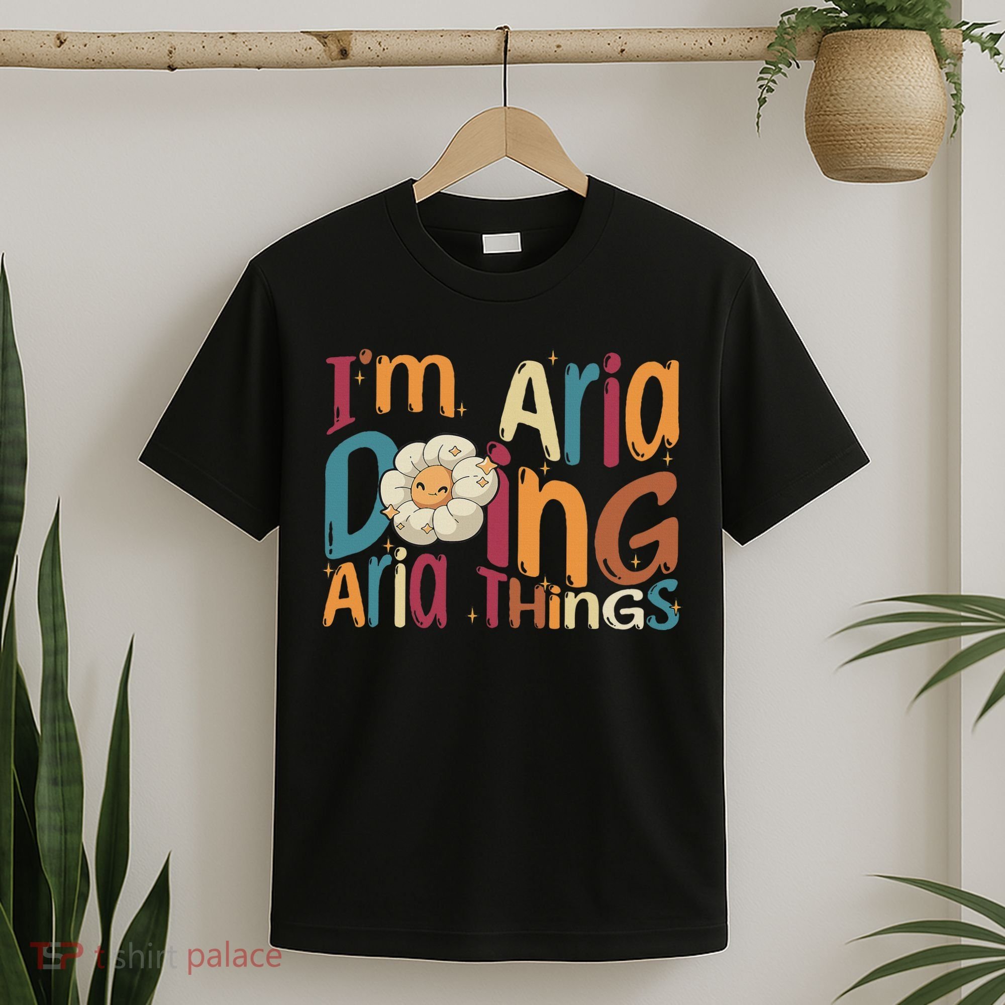 I'm Aria Doing Aria Things Funny Groovy Retro Aria T-Shirt