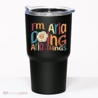 I'm Aria Doing Aria Things Funny Groovy Retro Aria Tumbler thumb 0