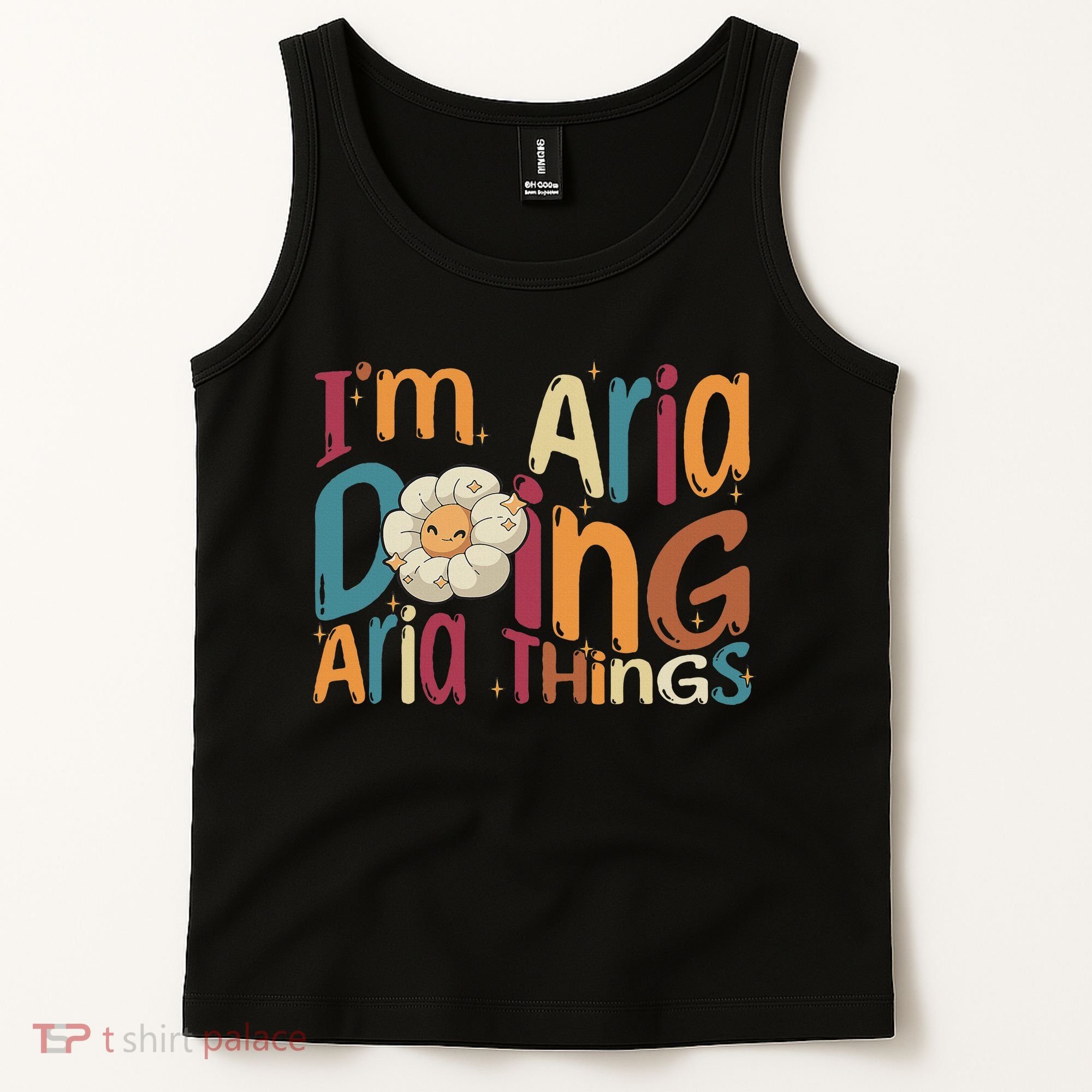 I'm Aria Doing Aria Things Funny Groovy Retro Aria Tank Top