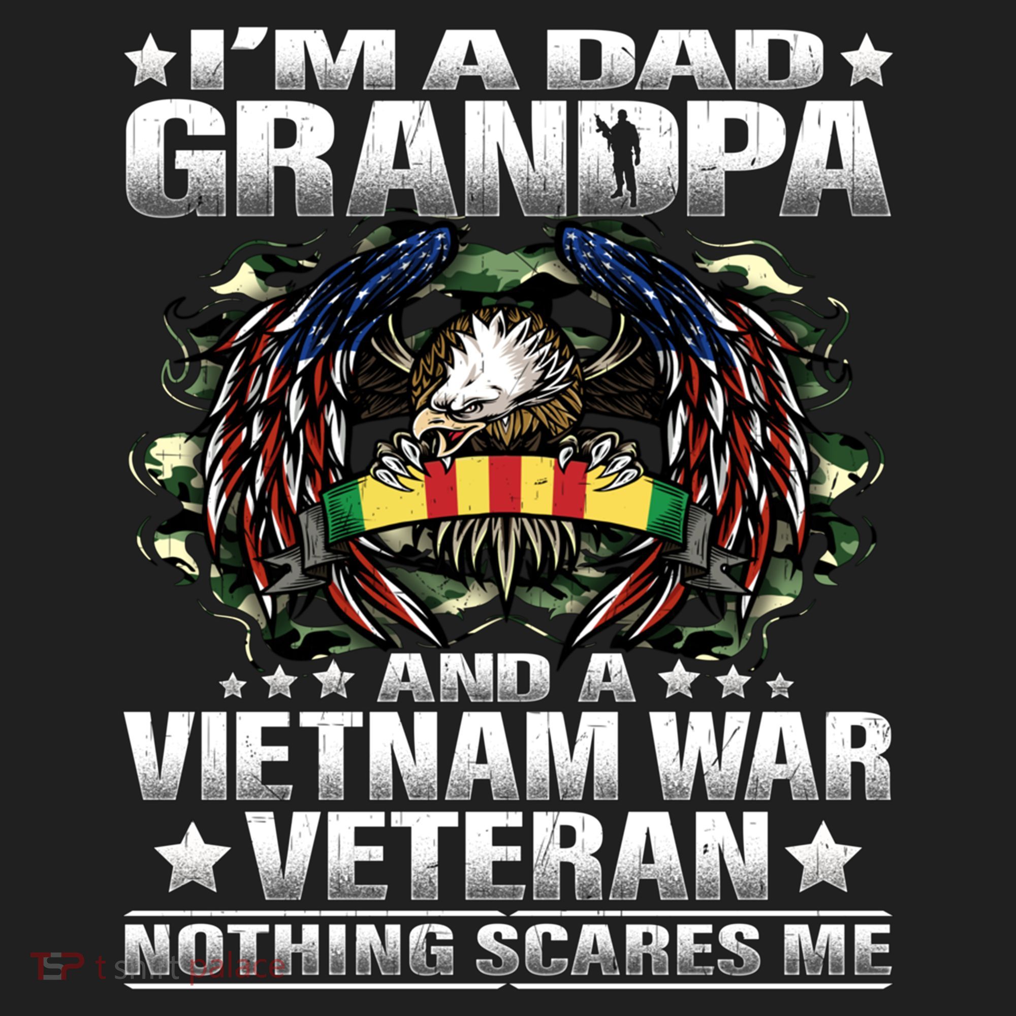 I'm A Dad Grandpa And A Vietnam Veteran Nothing Scares Me Gift Beanie