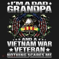 I'm A Dad Grandpa And A Vietnam Veteran Nothing Scares Me Gift Women's Hoodie thumb 2