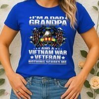 I'm A Dad Grandpa And A Vietnam Veteran Nothing Scares Me Gift Women's T-Shirt thumb 2