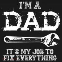 I'm A Dad It's My Job To Fix Everything USA-Made Doggie Bandana thumb 2