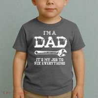 I'm A Dad It's My Job To Fix Everything Toddler T-Shirt thumb 2