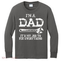 I'm A Dad It's My Job To Fix Everything Kids Long Sleeve Shirt thumb 0