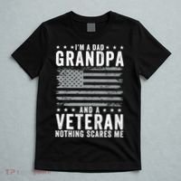 Im A Dad Grandpa And Veteran Fathers Day Papa Grandpa T-Shirt thumb 5