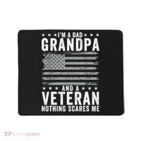 Im A Dad Grandpa And Veteran Fathers Day Papa Grandpa Mousepad thumb 0