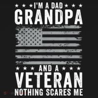 Im A Dad Grandpa And Veteran Fathers Day Papa Grandpa Visor thumb 3