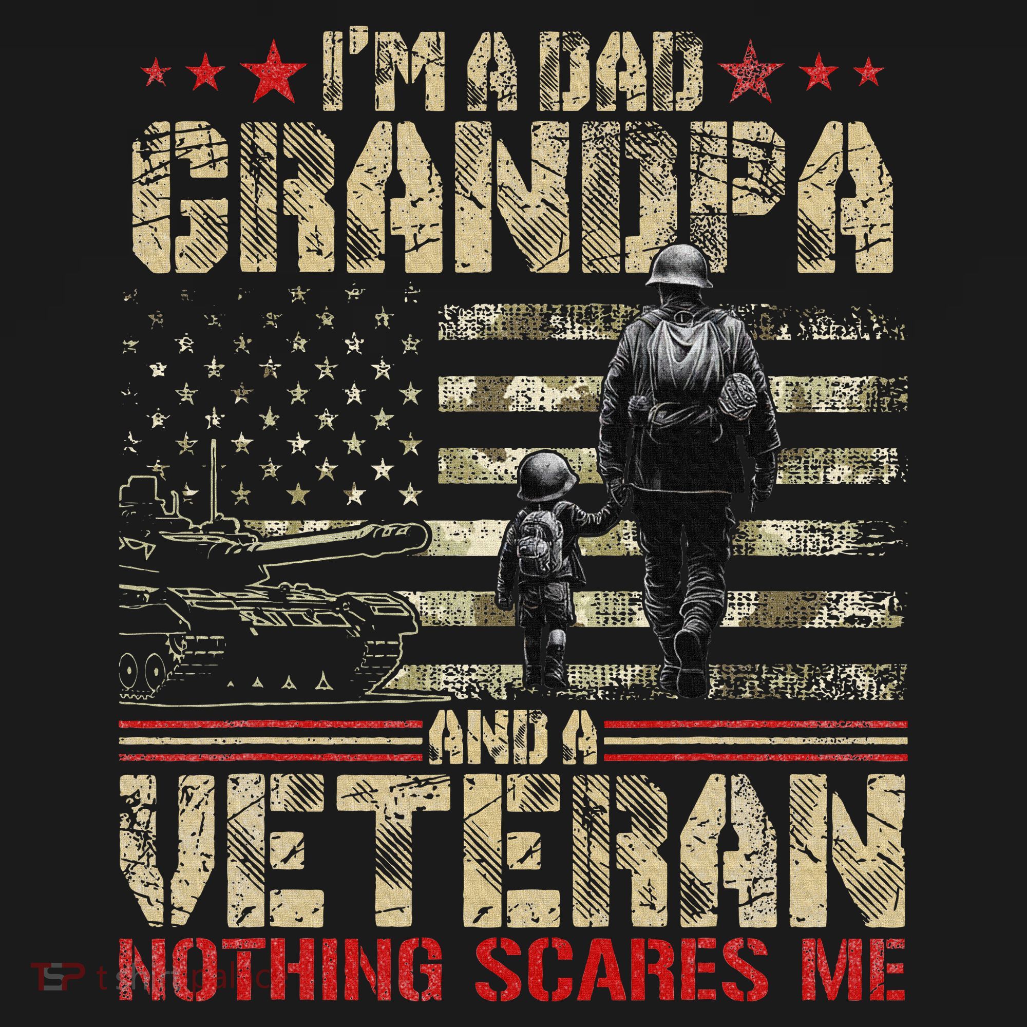 IM A Dad Grandpa And Veteran Fathers Day Papa Grandpa Women's Hoodie