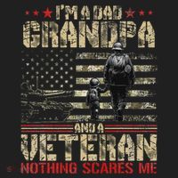 IM A Dad Grandpa And Veteran Fathers Day Papa Grandpa Hat thumb 2