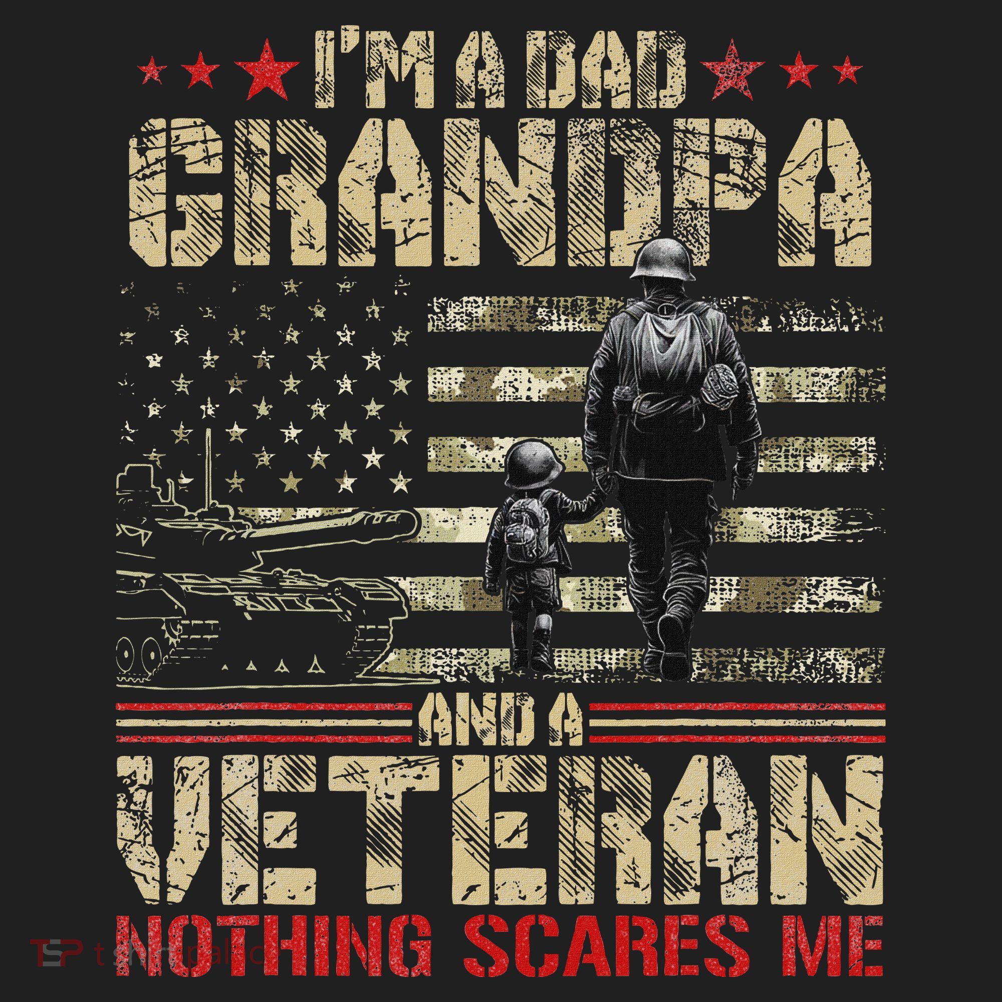 IM A Dad Grandpa And Veteran Fathers Day Papa Grandpa Hat