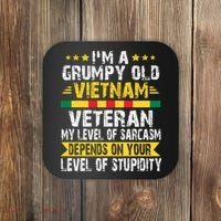 I'm A Dad A Grandpa And A Vietnam Veteran Coaster thumb 0