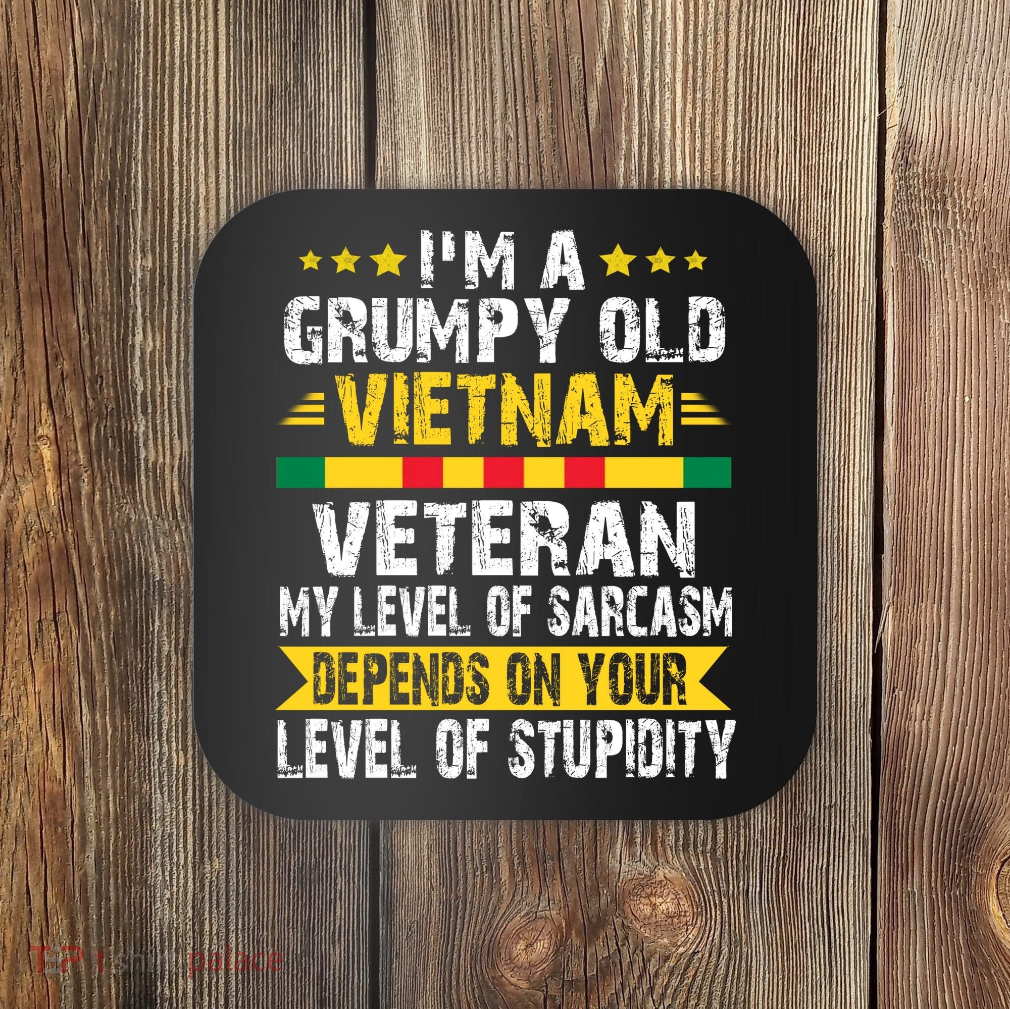 I'm A Dad A Grandpa And A Vietnam Veteran Coaster
