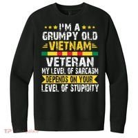 I'm A Dad A Grandpa And A Vietnam Veteran V.I.T. Fleece Crew Sweatshirt thumb 0