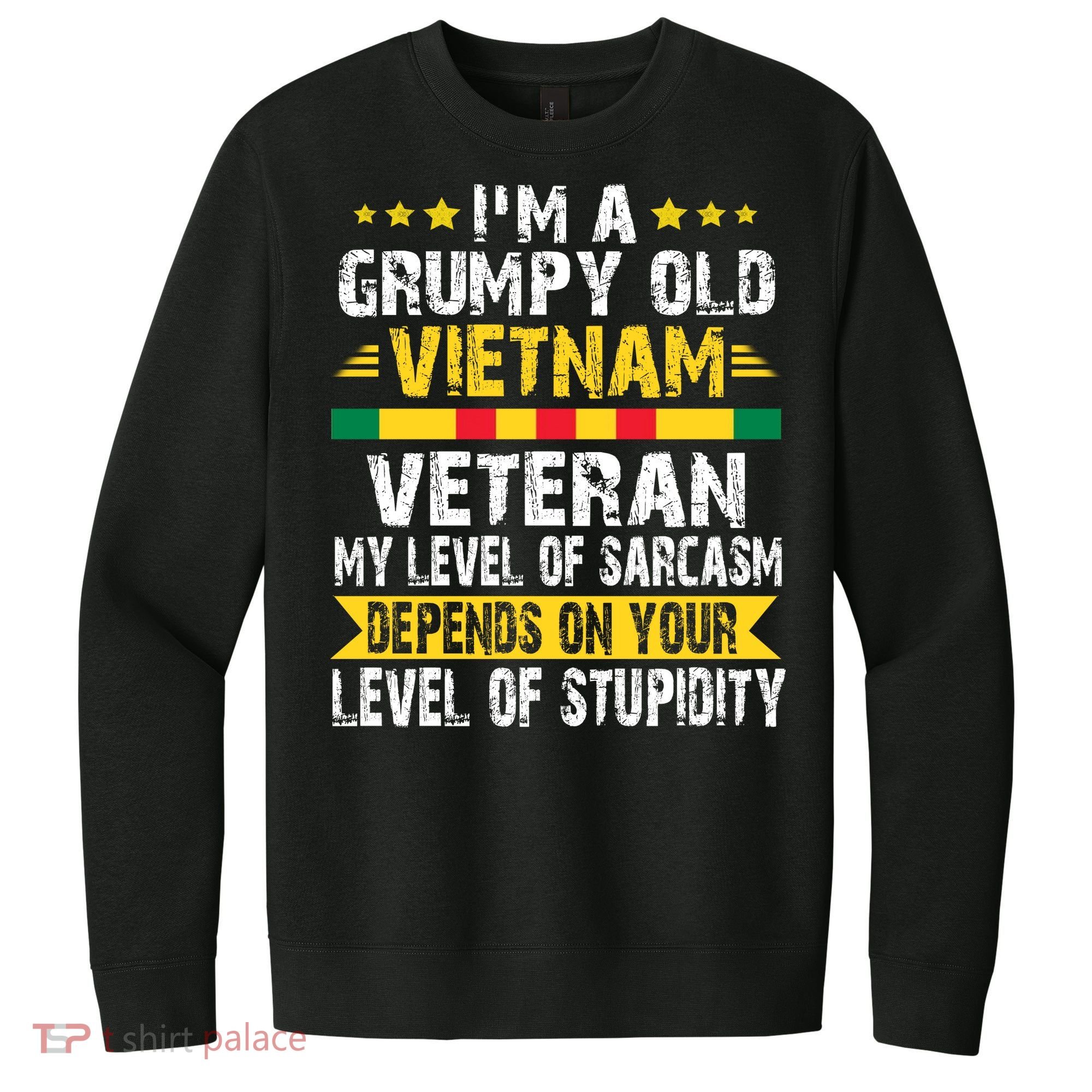 I'm A Dad A Grandpa And A Vietnam Veteran V.I.T. Fleece Crew Sweatshirt