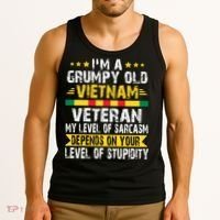 I'm A Dad A Grandpa And A Vietnam Veteran Tank Top thumb 3