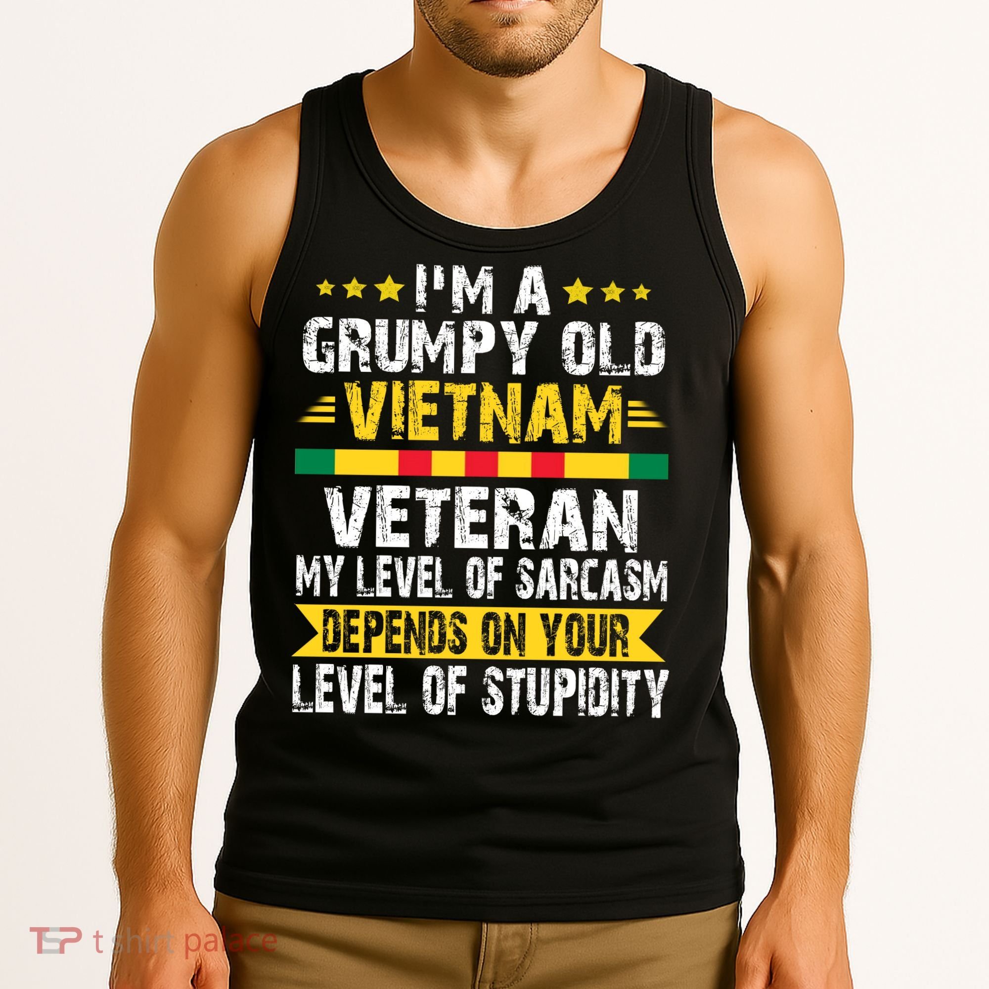 I'm A Dad A Grandpa And A Vietnam Veteran Tank Top