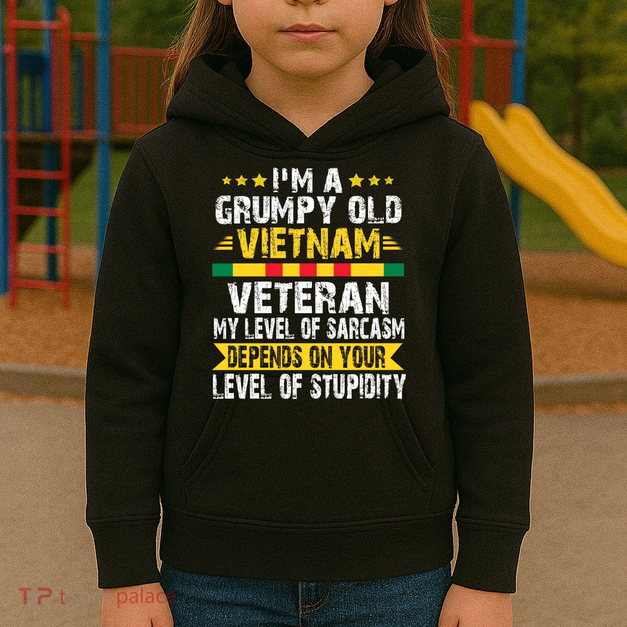 I'm A Dad A Grandpa And A Vietnam Veteran Kids Hoodie