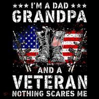 I'm A Dad Grandpa And A Veteran Nothing Scares Me Coffee Mug thumb 5