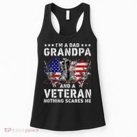 I'm A Dad Grandpa And A Veteran Nothing Scares Me Women's Tank Top thumb 0