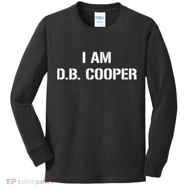 I Am D B Cooper Kids Long Sleeve Shirt
