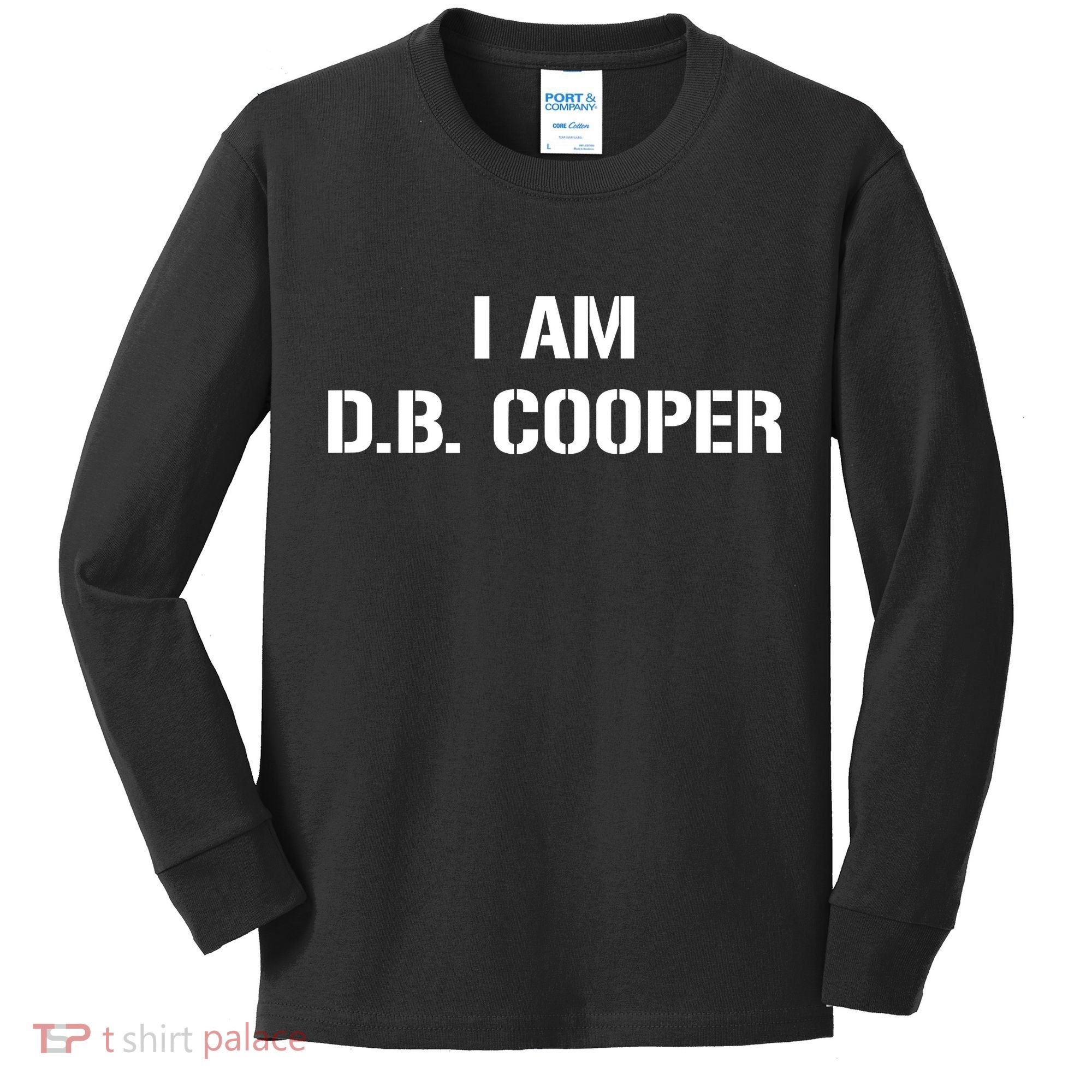 I Am D B Cooper Kids Long Sleeve Shirt