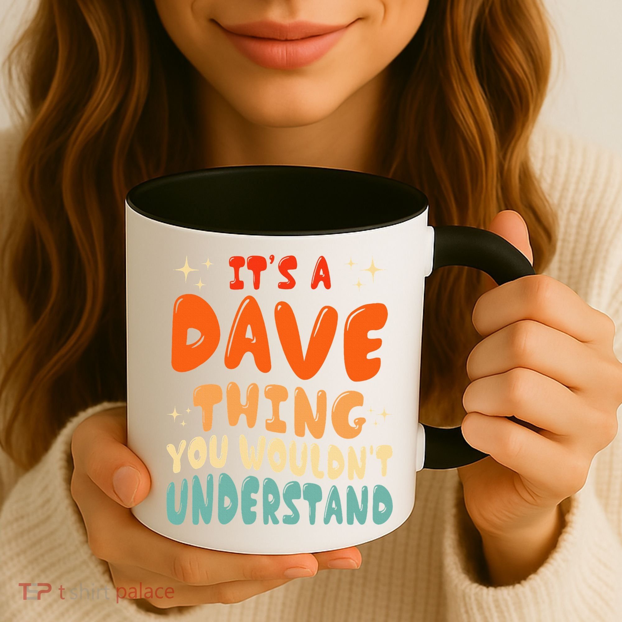 It's A Dave Thing You Wouldn't Understand Retro Groovy 80's  Coffee Mug