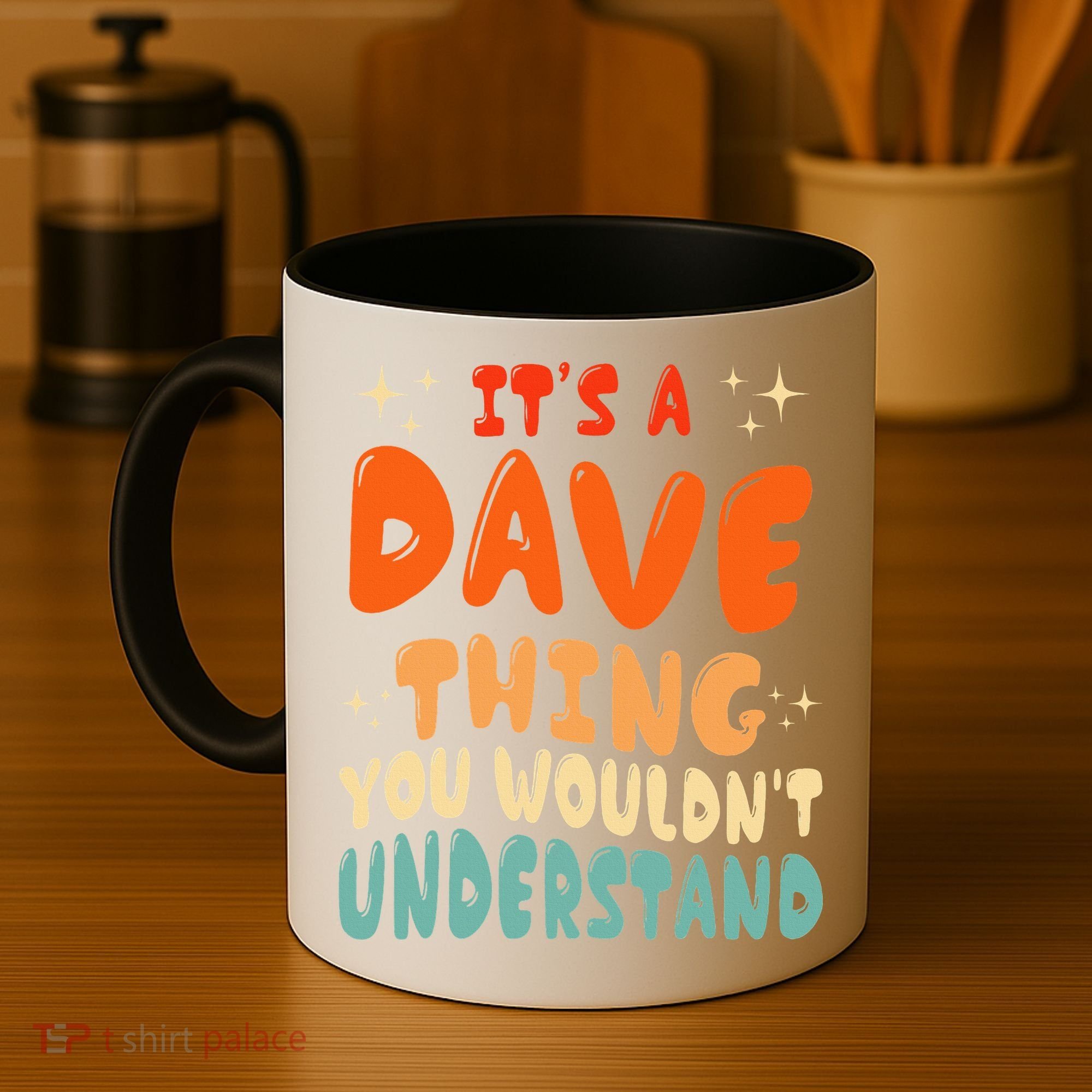 It's A Dave Thing You Wouldn't Understand Retro Groovy 80's  Coffee Mug