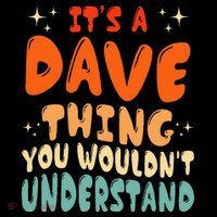 It's A Dave Thing You Wouldn't Understand Retro Groovy 80's  Women's Hoodie thumb 2