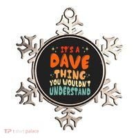 It's A Dave Thing You Wouldn't Understand Retro Groovy 80's  Ornament thumb 0