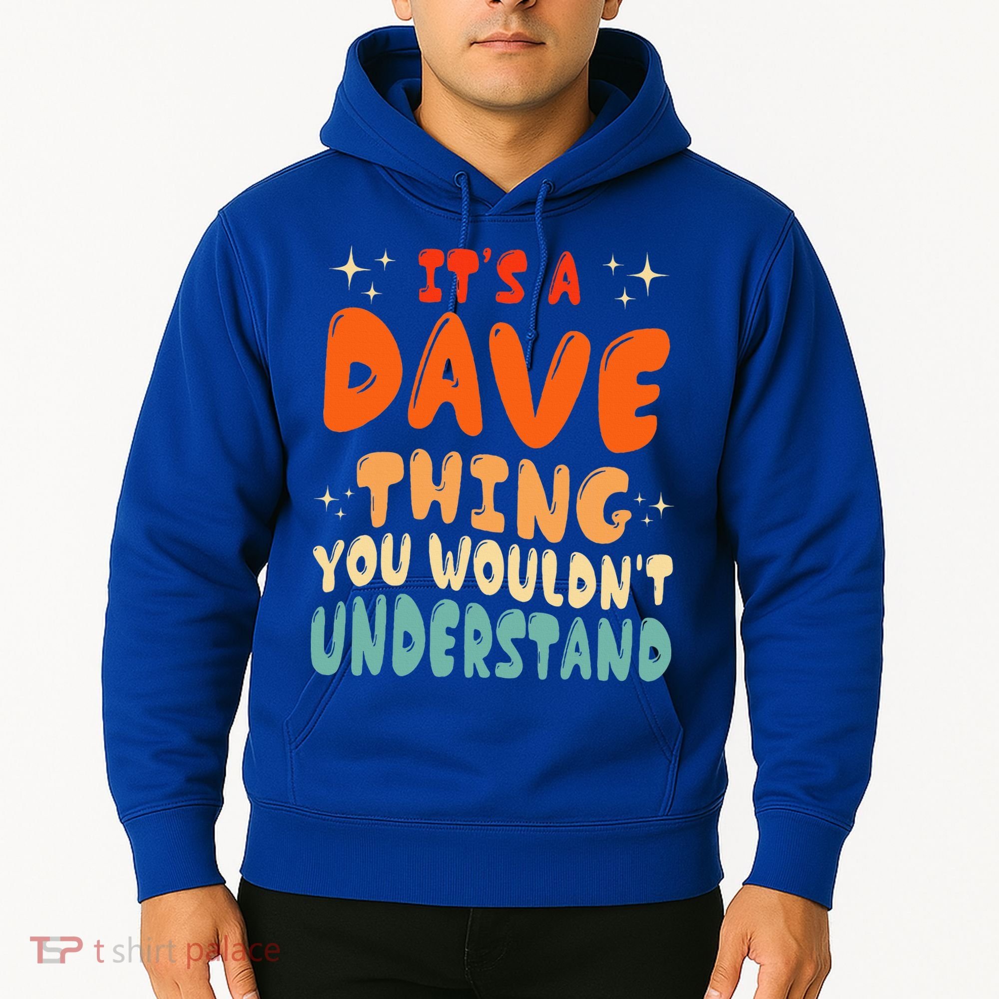 It's A Dave Thing You Wouldn't Understand Retro Groovy 80's  Hoodie