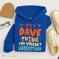 It's A Dave Thing You Wouldn't Understand Retro Groovy 80's  Hoodie thumb 4