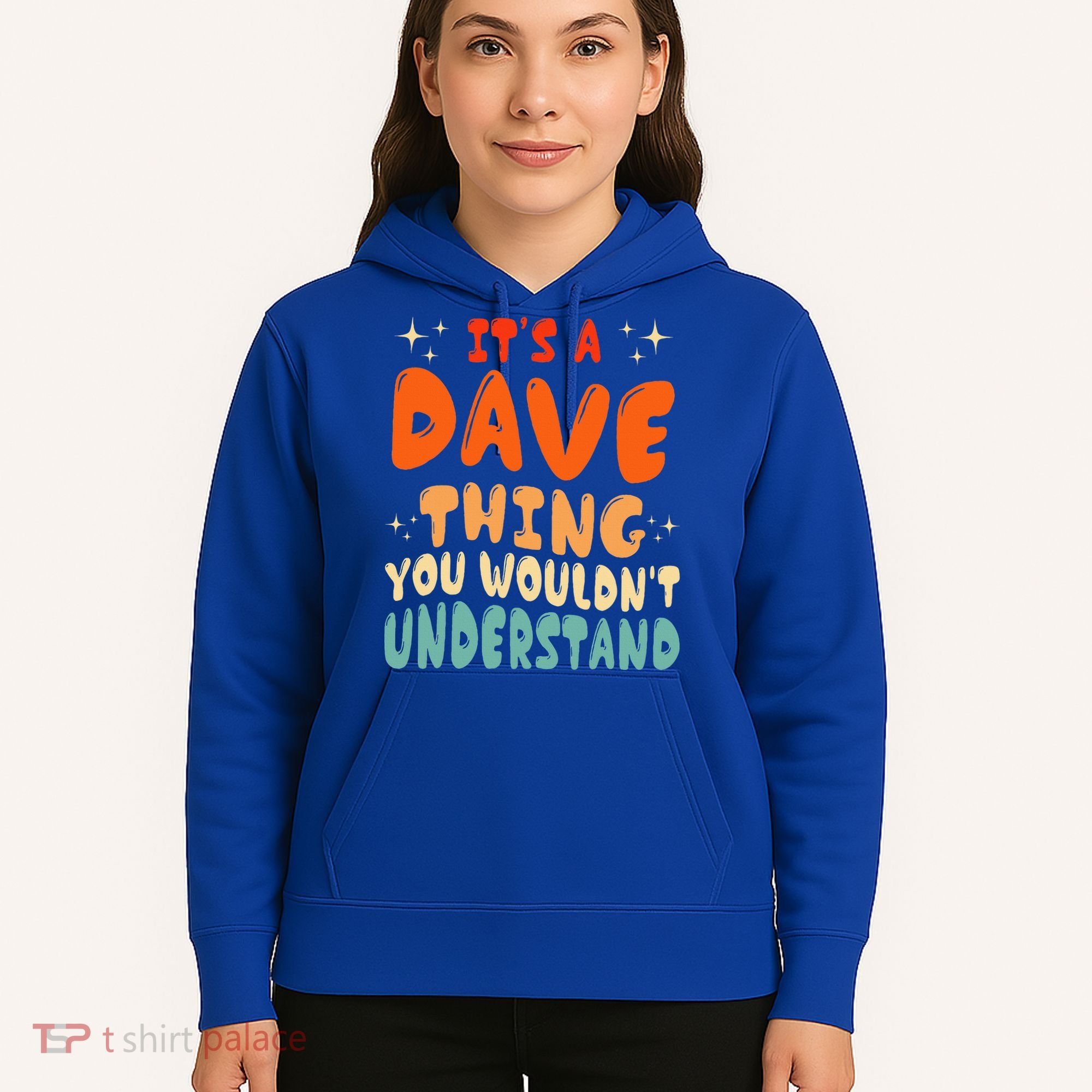 It's A Dave Thing You Wouldn't Understand Retro Groovy 80's  Hoodie