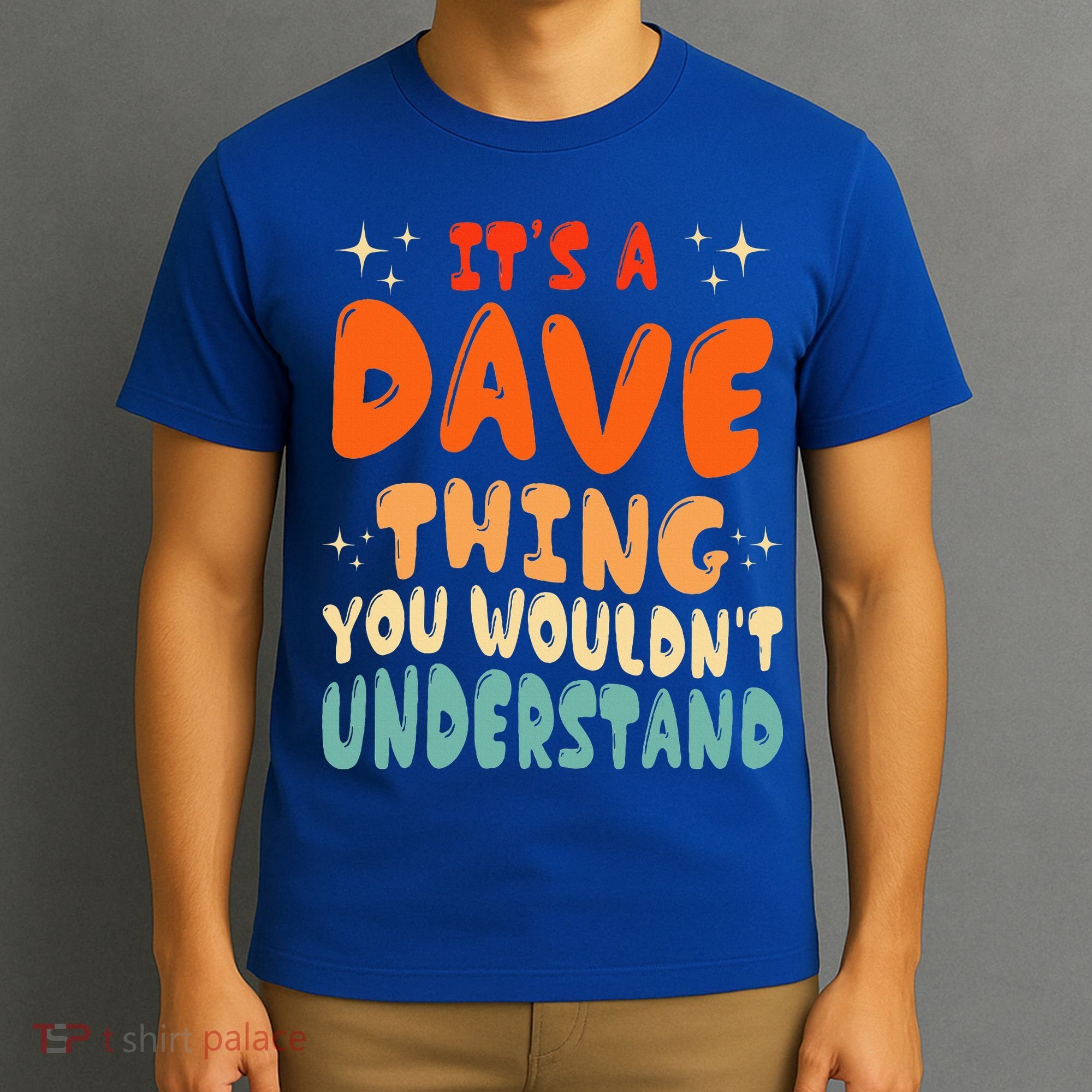 It's A Dave Thing You Wouldn't Understand Retro Groovy 80's  T-Shirt