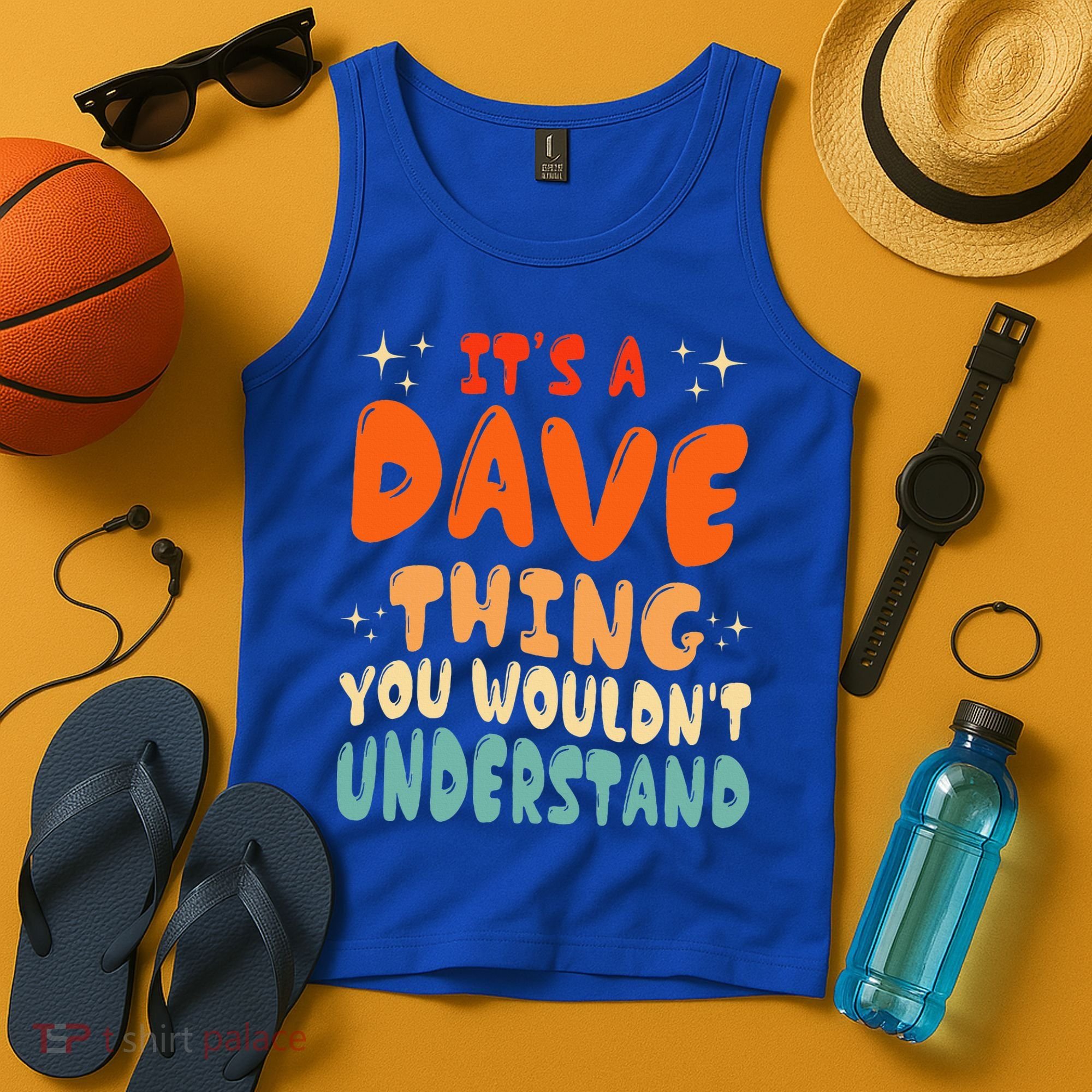 It's A Dave Thing You Wouldn't Understand Retro Groovy 80's  Tank Top