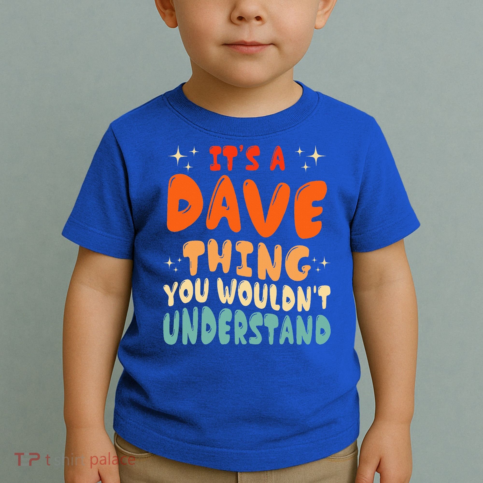 It's A Dave Thing You Wouldn't Understand Retro Groovy 80's  Toddler T-Shirt