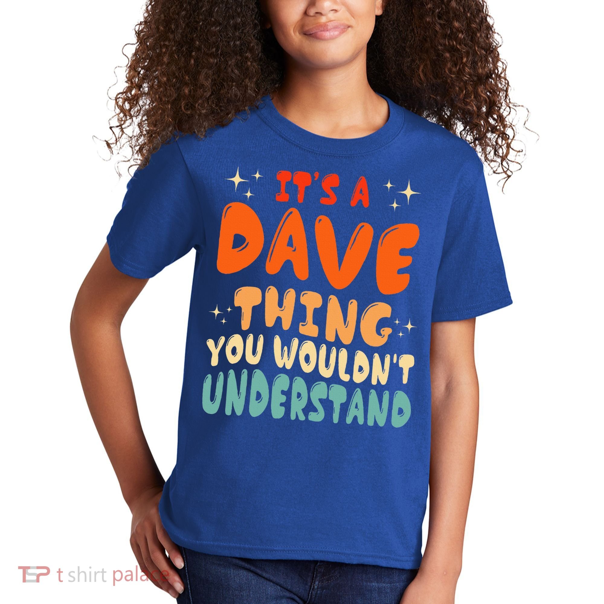 It's A Dave Thing You Wouldn't Understand Retro Groovy 80's  Kids T-Shirt
