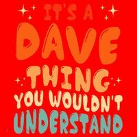 It's A Dave Thing You Wouldn't Understand Retro Groovy 80's  Santa Hat thumb 1