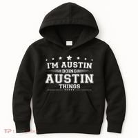 Im Austin Doing Austin Things Kids Hoodie thumb 0