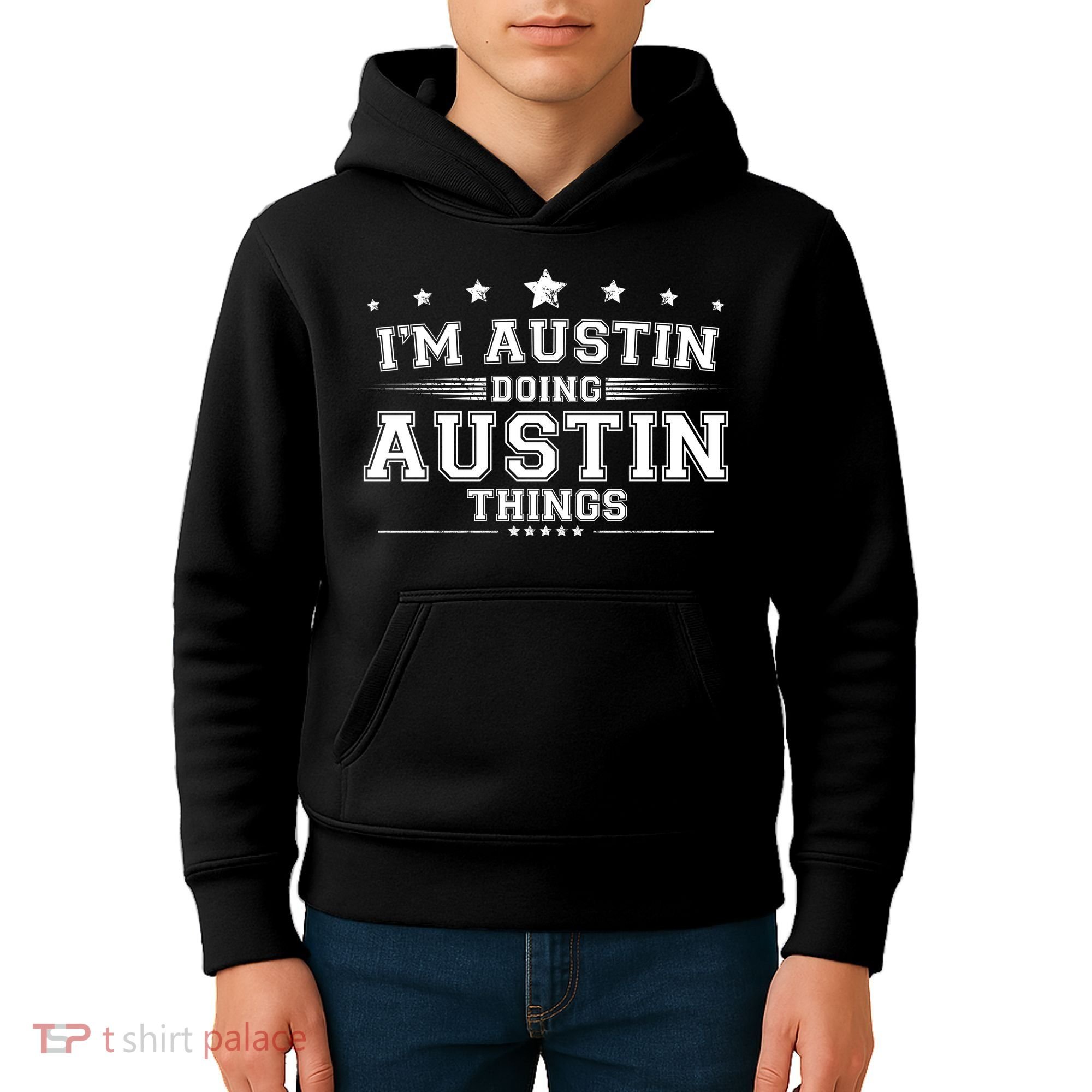 Im Austin Doing Austin Things Kids Hoodie