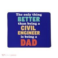 I'm A Dad And Civil Engineer Funny Fatherhood Funny Dad Cute Gift Mousepad thumb 0